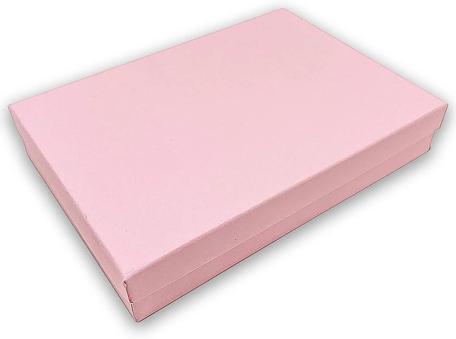 10 Pack Matte Pink Color Paper Cotton Filled Jewelry Necklace Bracelets Watch gifts and Retail Boxes for Wedding, Anniversary, Engagement, Birthday and other occasions Size- 6" x 5" x 1 Inch