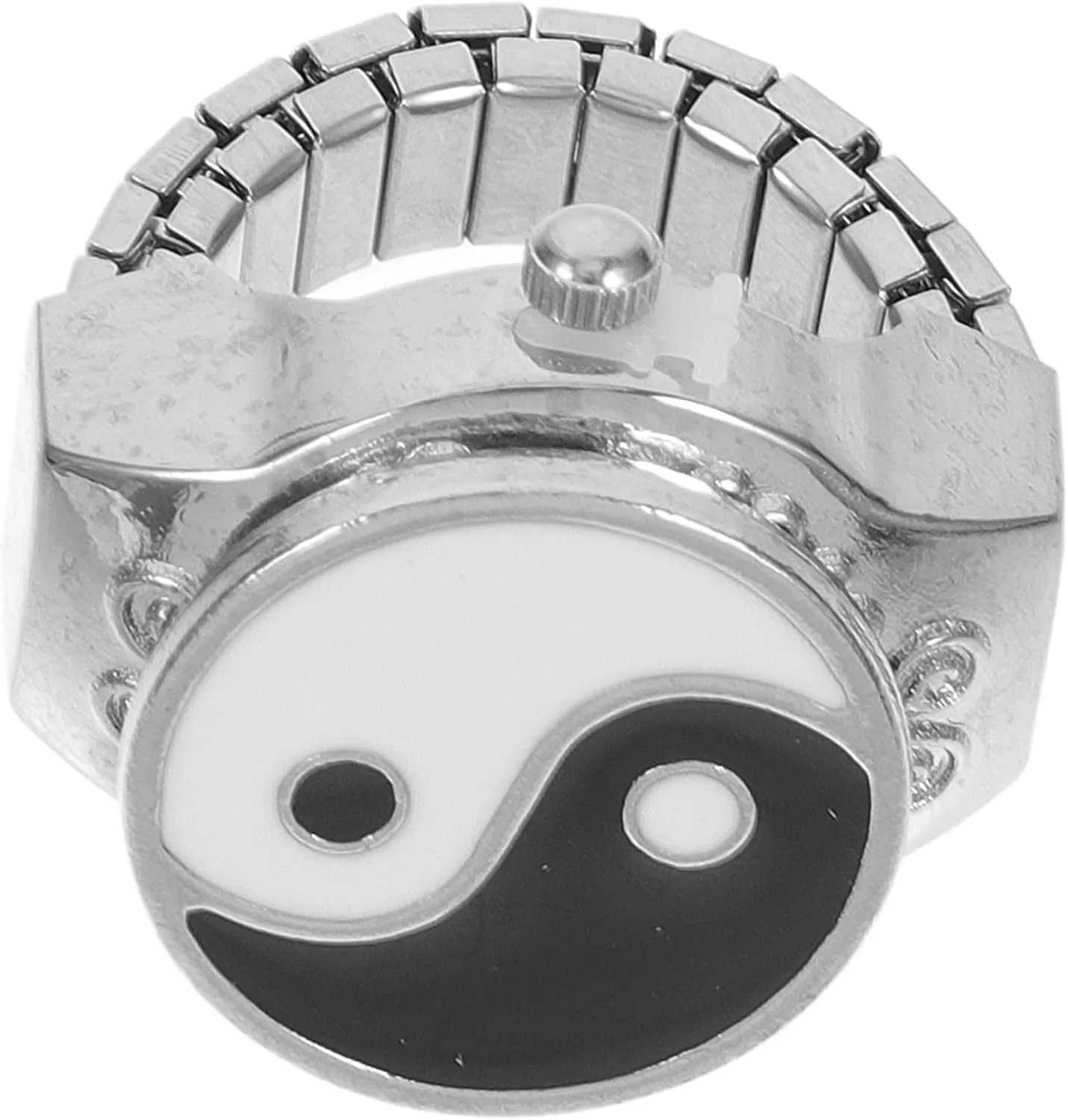 1Pc Decorative Small Finger Watch Retro Ring Design and for Casual Wear Unique Mothers Day Stylish Minimalist Accessory
