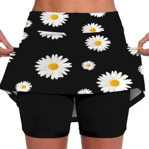 aihihe Golf Skirts for Women with Shorts Long Black Spandex Shorts for Women Plus Size Spandex Shorts Women Gym