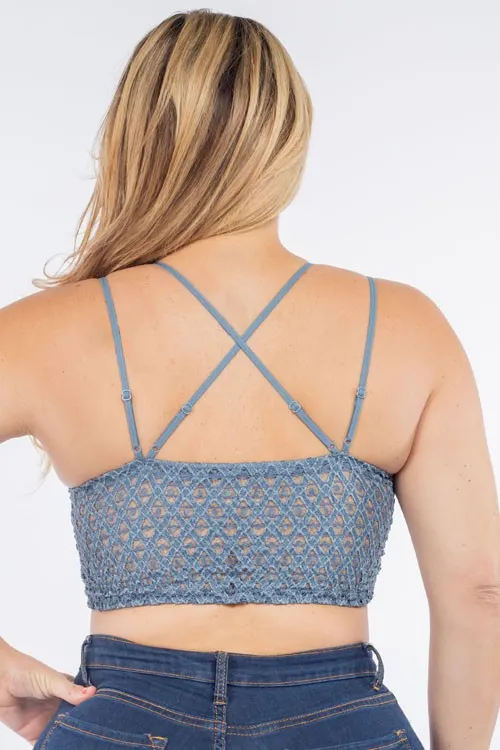 Anemone Isabelle Crocheted Lace Bralette