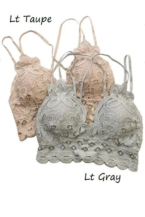 Anemone Isabelle Crocheted Lace Bralette