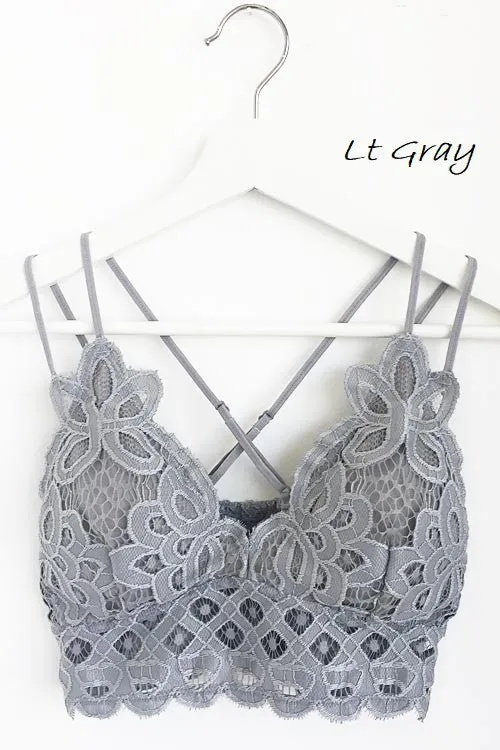 Anemone Isabelle Crocheted Lace Bralette