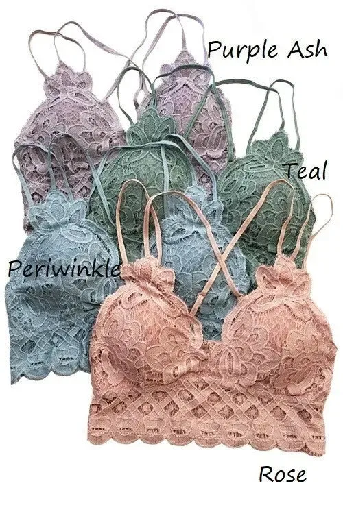Anemone Isabelle Crocheted Lace Bralette