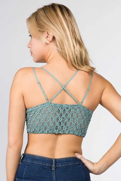 Anemone Isabelle Crocheted Lace Bralette