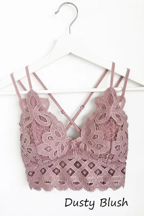 Anemone Isabelle Crocheted Lace Bralette