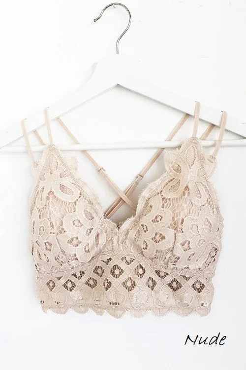 Anemone Isabelle Crocheted Lace Bralette