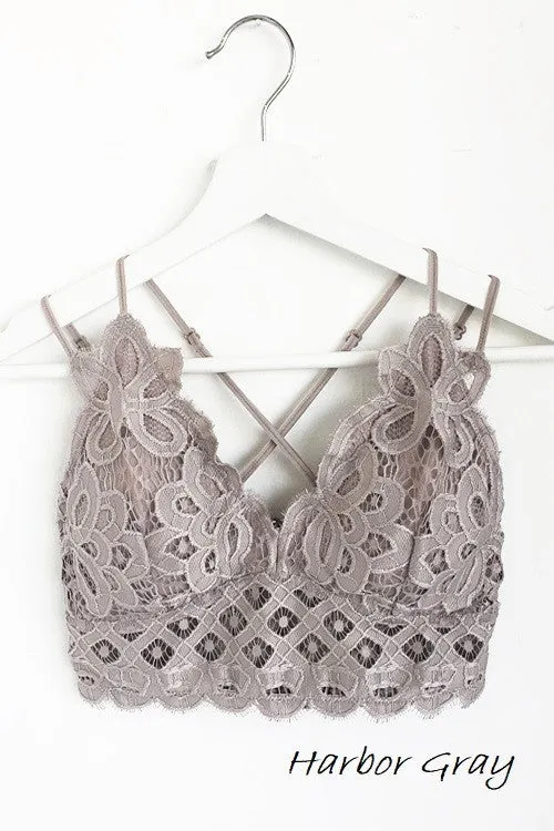 Anemone Isabelle Crocheted Lace Bralette