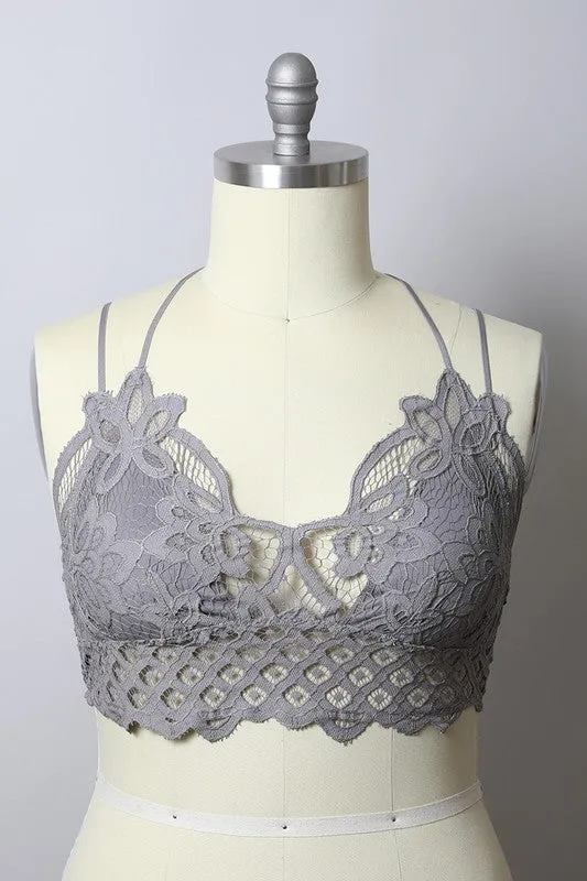 Anemone Isabelle Crocheted Lace Bralette