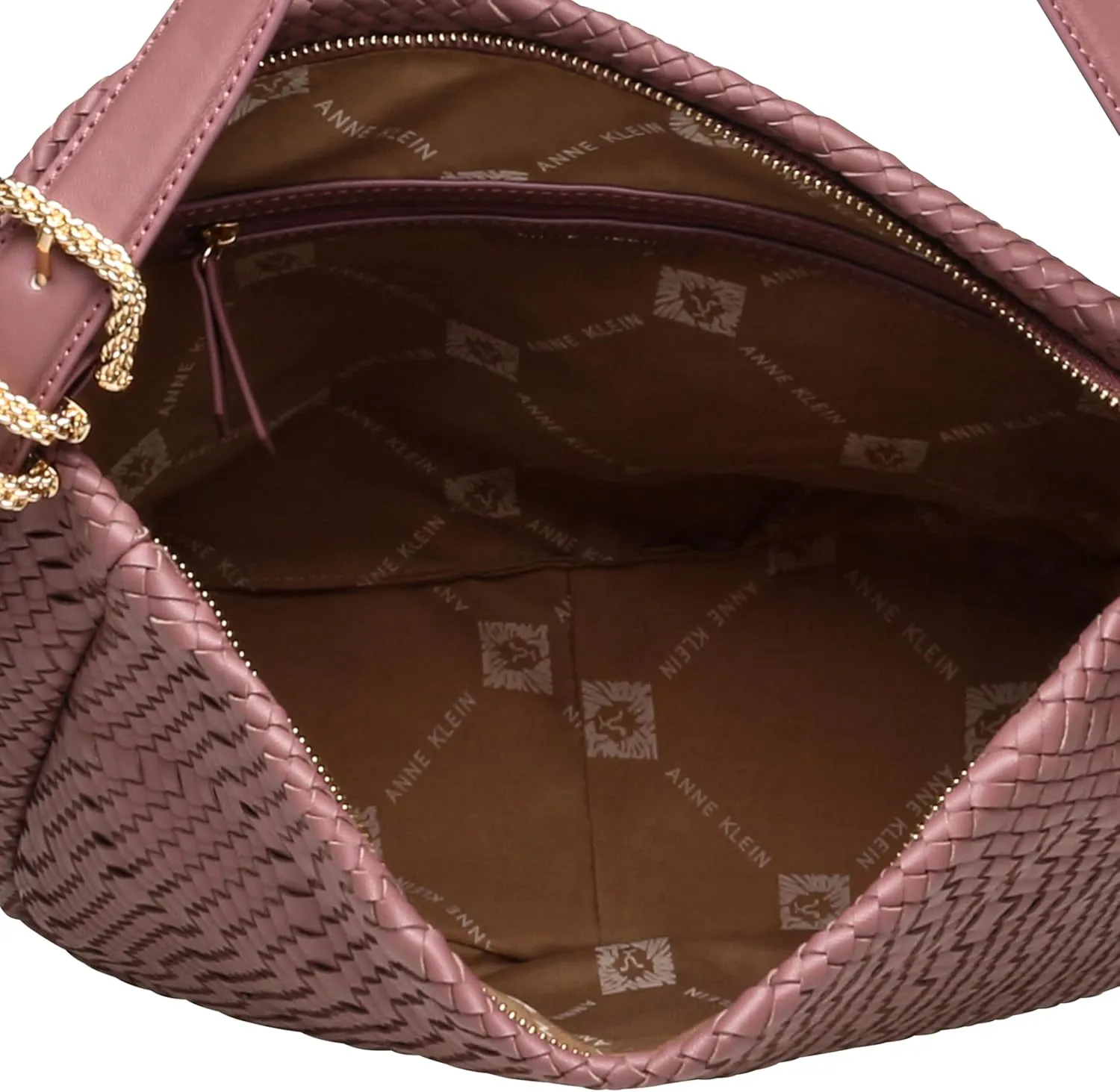 Anne Klein Woven Hobo with Detachable Pouch