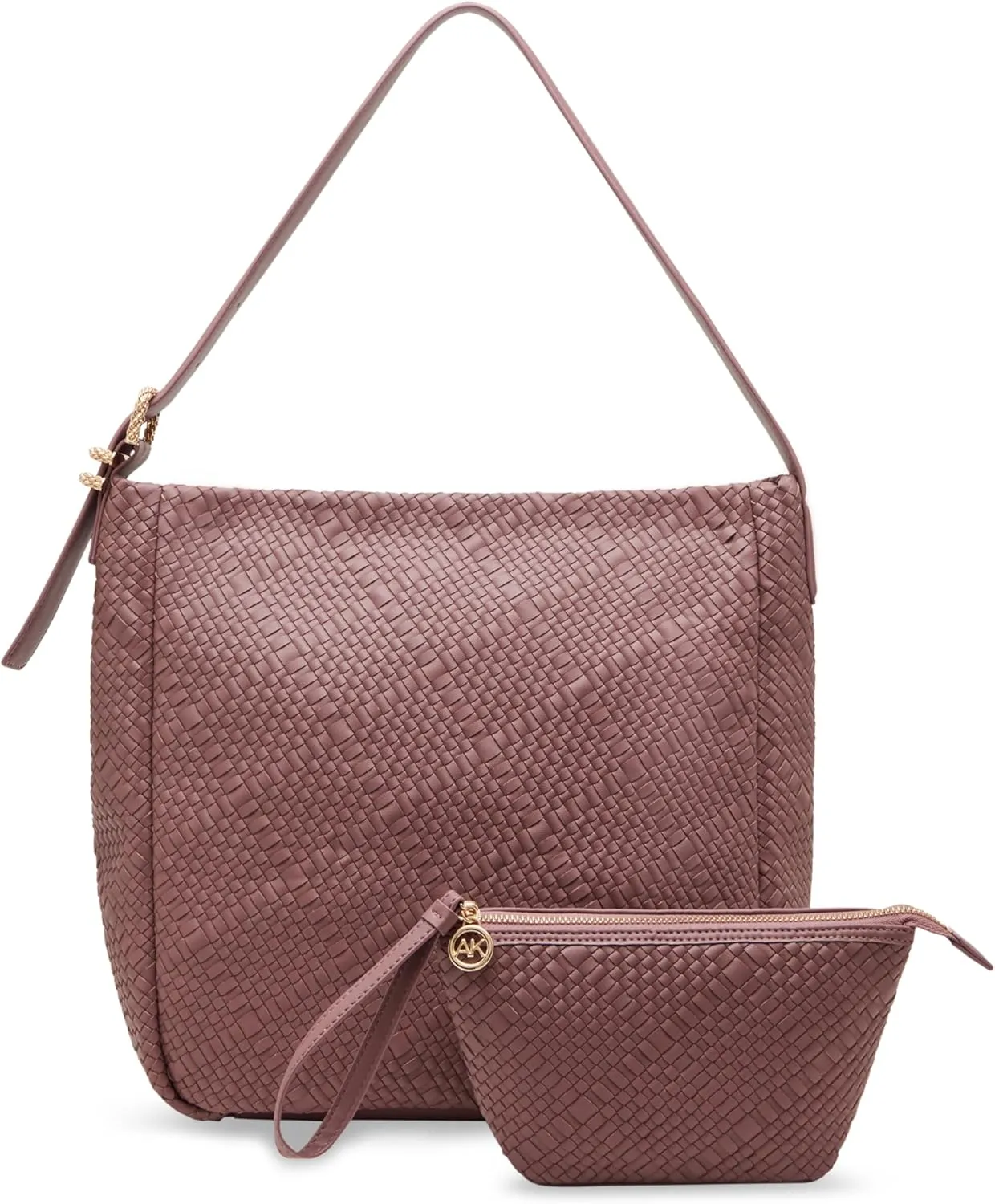 Anne Klein Woven Hobo with Detachable Pouch