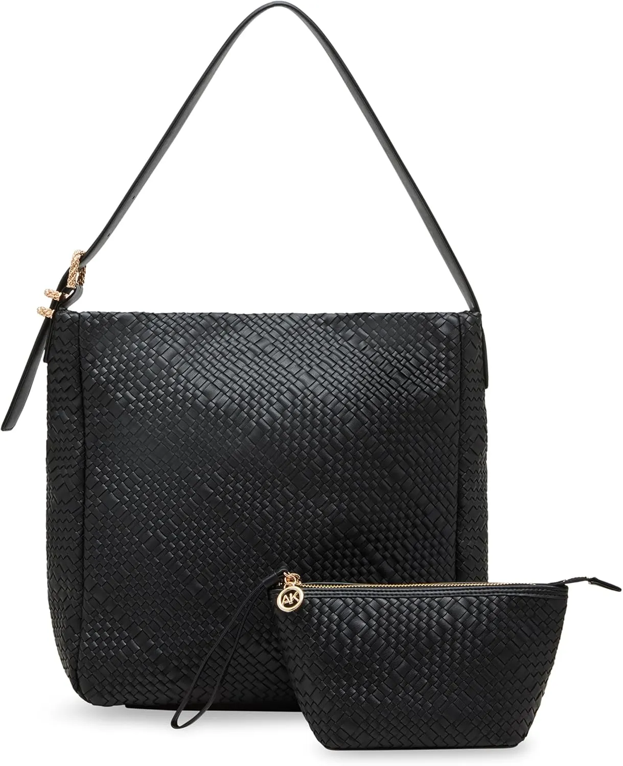Anne Klein Woven Hobo with Detachable Pouch