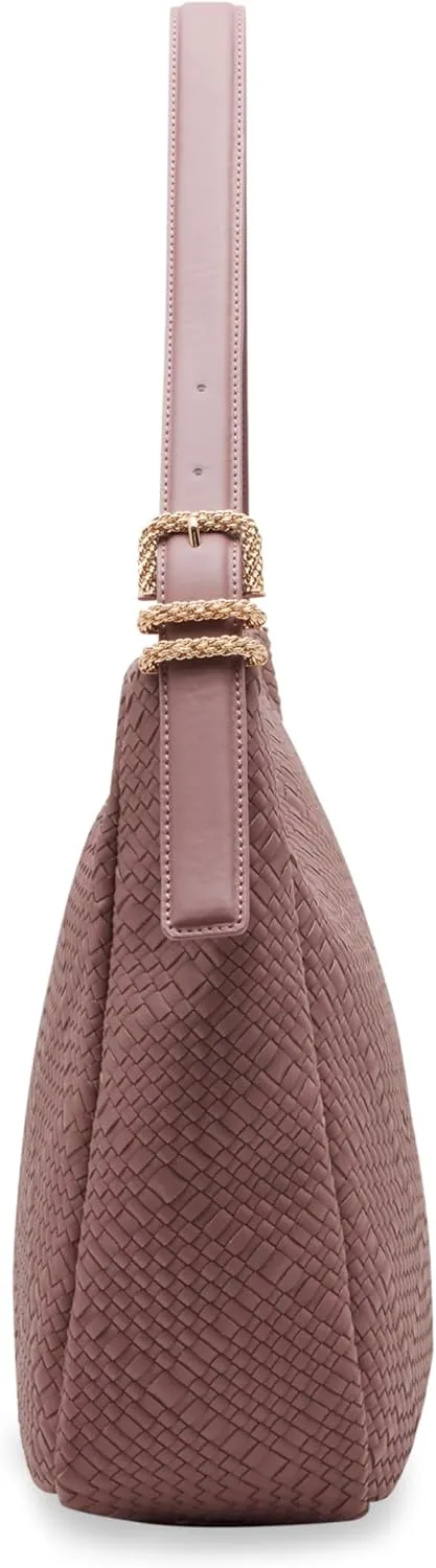 Anne Klein Woven Hobo with Detachable Pouch