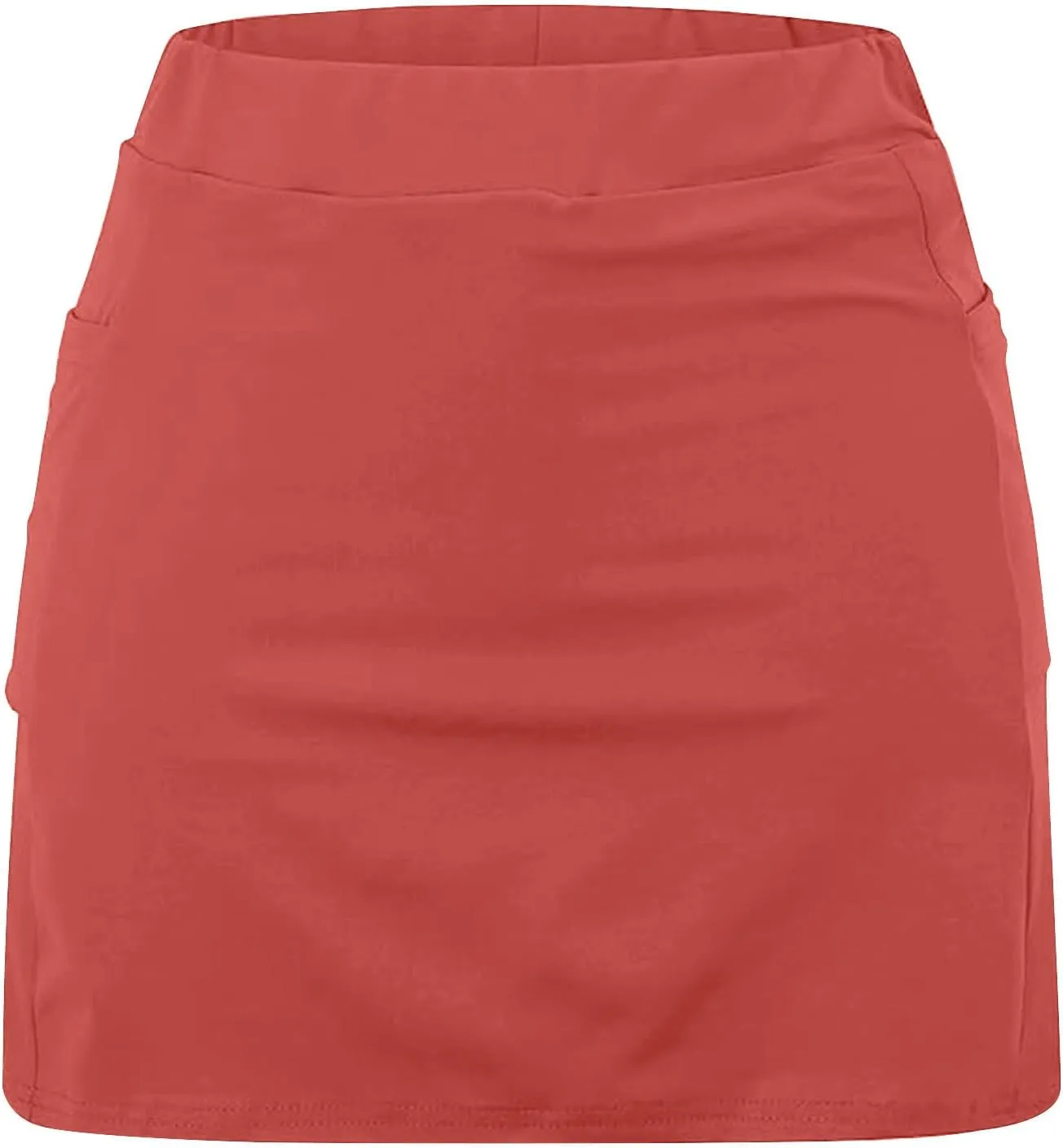 Athletic Skorts for Women Solid Casual High Waisted Tennis Skirts Cute Workout Yoga Skater Hiking A Line Mini Skirt