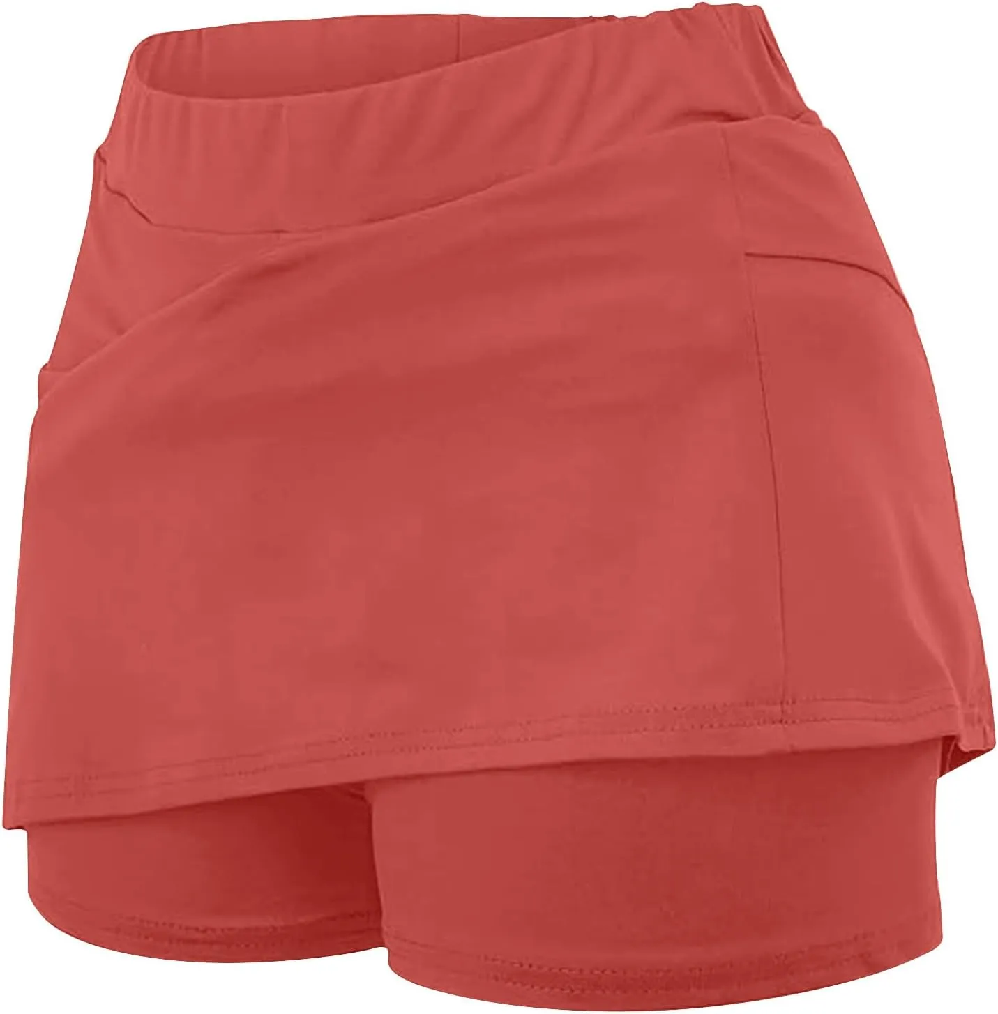 Athletic Skorts for Women Solid Casual High Waisted Tennis Skirts Cute Workout Yoga Skater Hiking A Line Mini Skirt