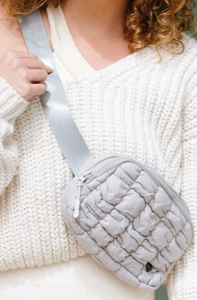 Atlas Quilted Belt Bag by modern chic