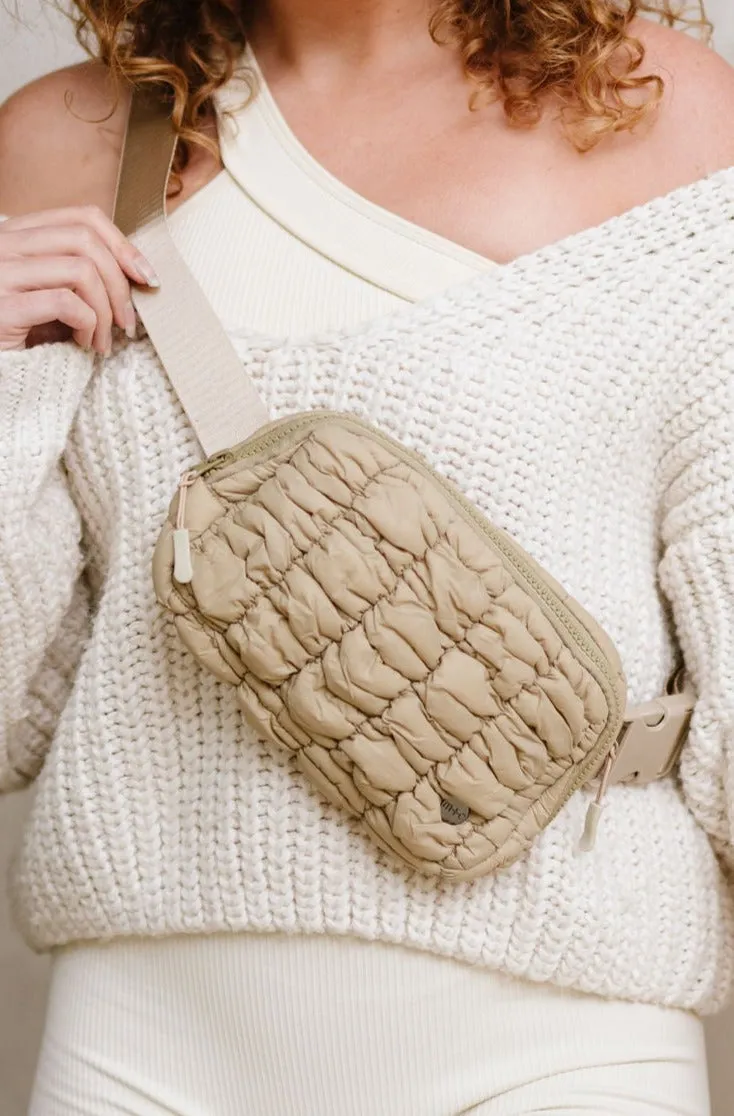 Atlas Quilted Belt Bag by modern chic