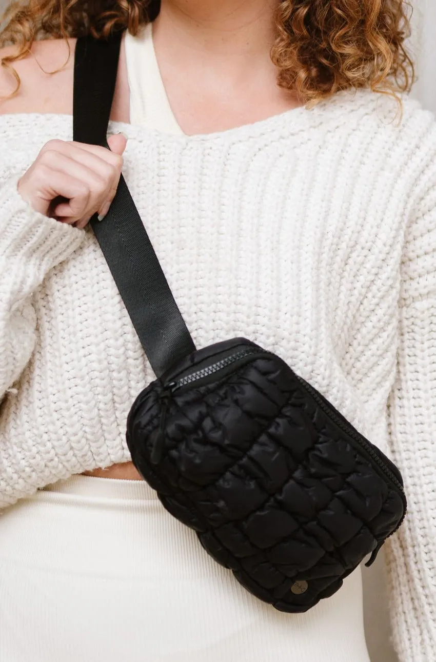 Atlas Quilted Belt Bag by modern chic