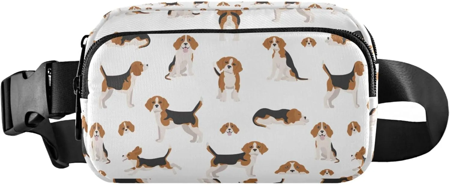 Beagle Dogs Puppy Fanny Packs Women Waterproof Belt Bag Hip Pack Cute Waist Pack for Women