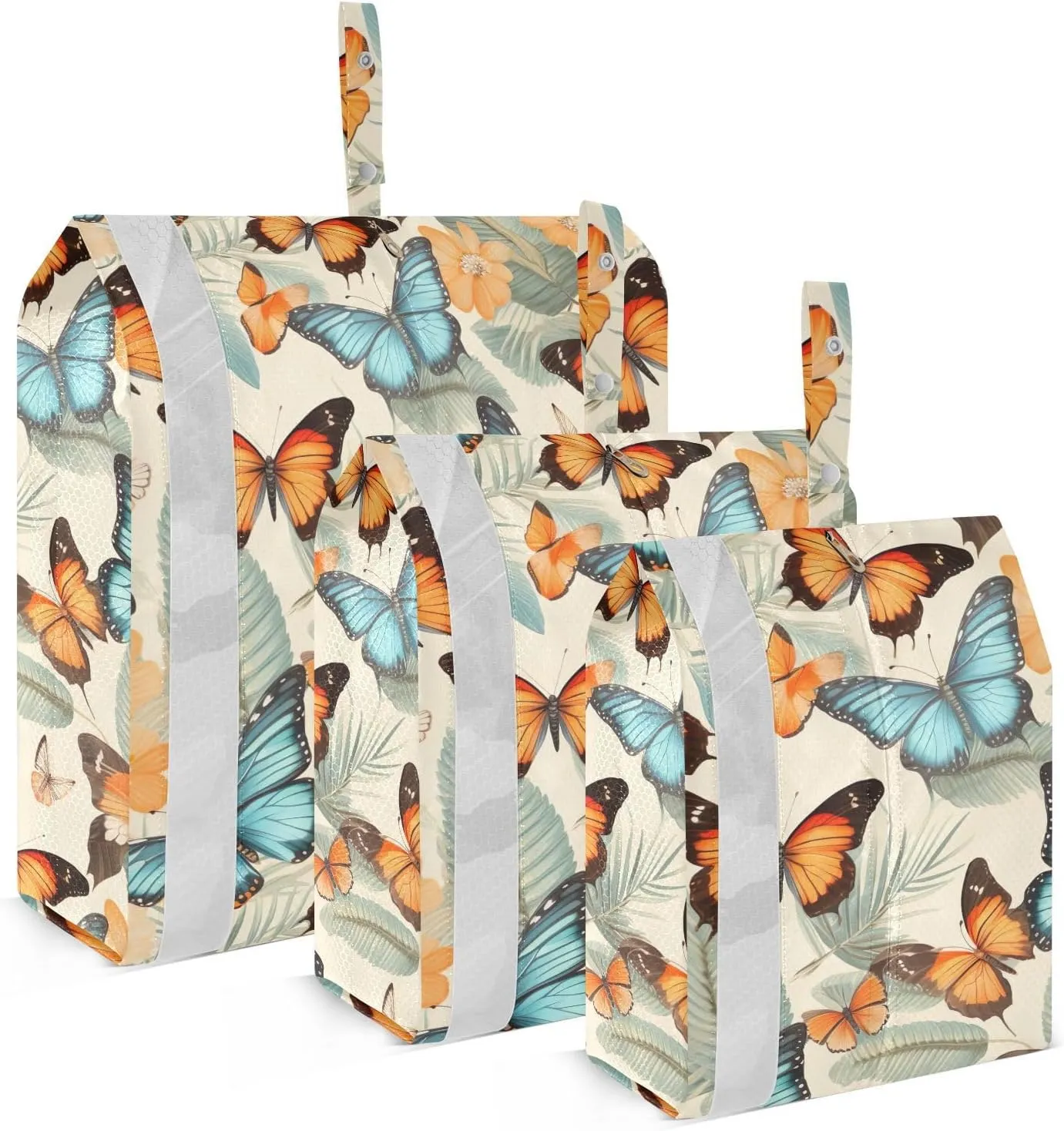 Beautiful Butterfly Leave Packing Cubes for Travel 3 Set Travel Packing Organizers Luggage Accessories for Travel Accessories