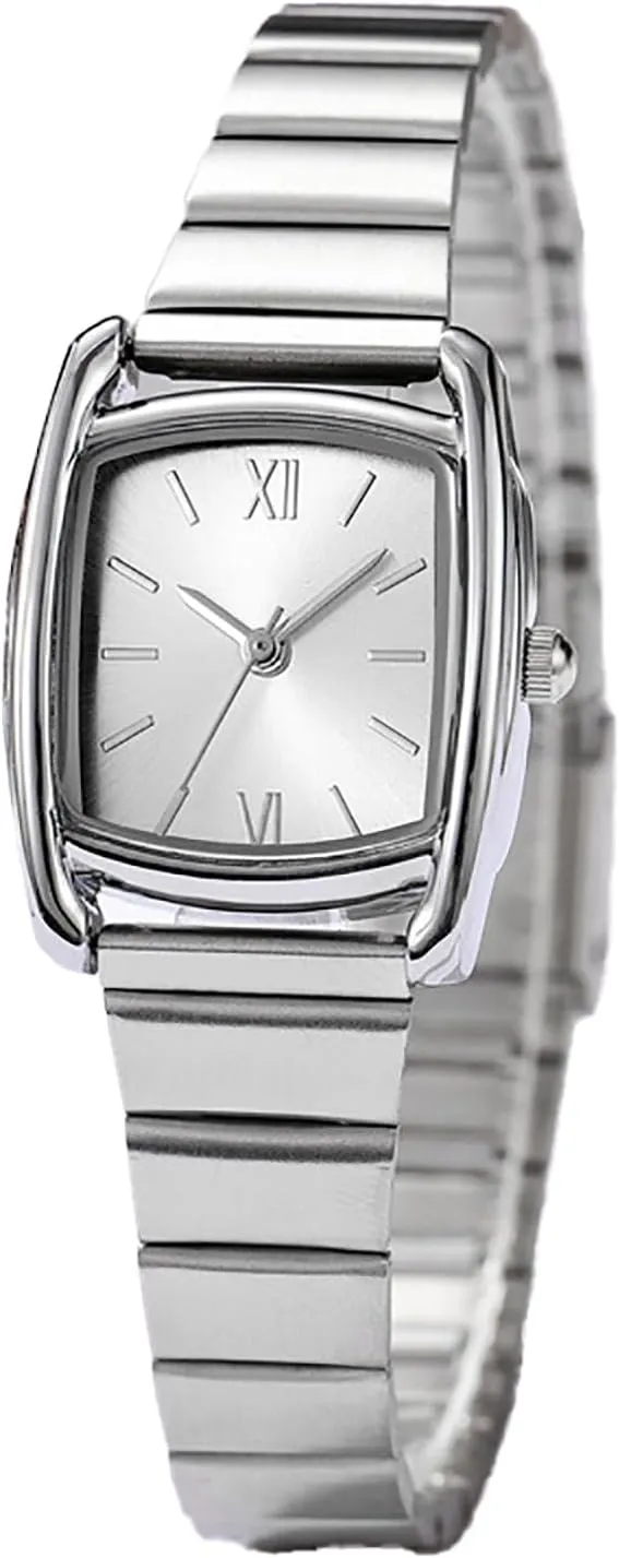 BESTKANG Square Watches for Women with Small Vintage Bracelet,Rectangular Case Roman Dial