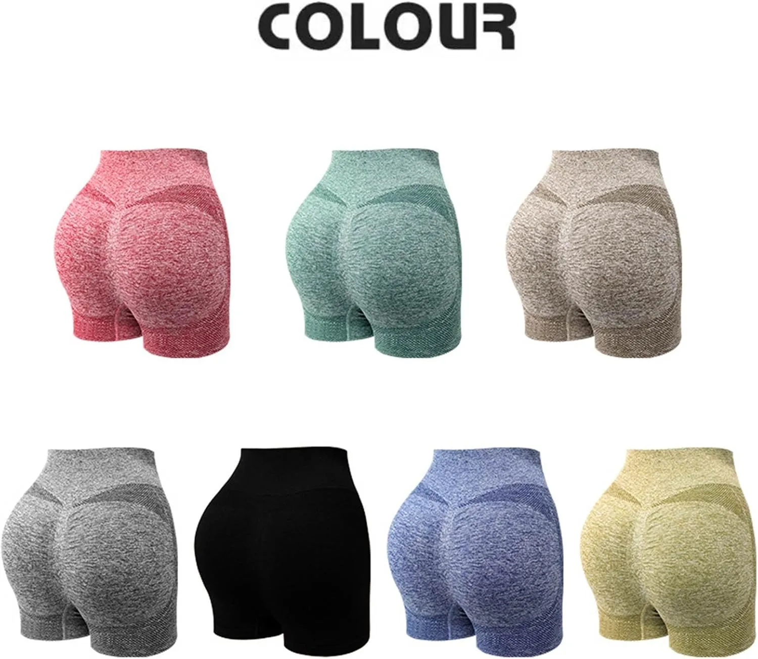 Biker Shorts Women Women Butt Lifting Shorts Pockets High Waisted Biker Anti Cellulite Up Workout Gym Shorts Scrunch