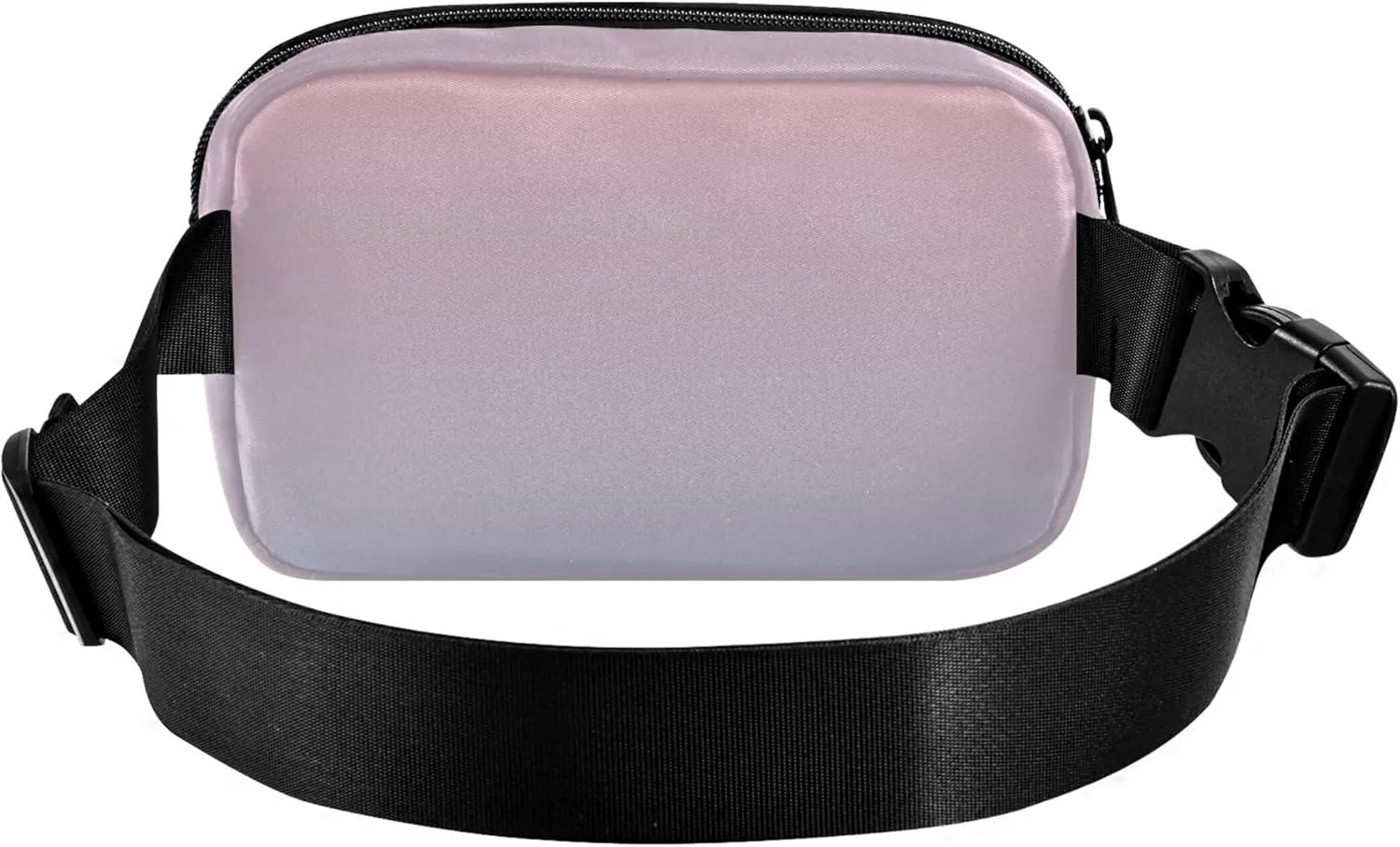 Blush Pink Light Blue Gradient Fanny Packs for Women Hip Pack Belt Bag Waterproof Bright Color Travel Waist Pouch