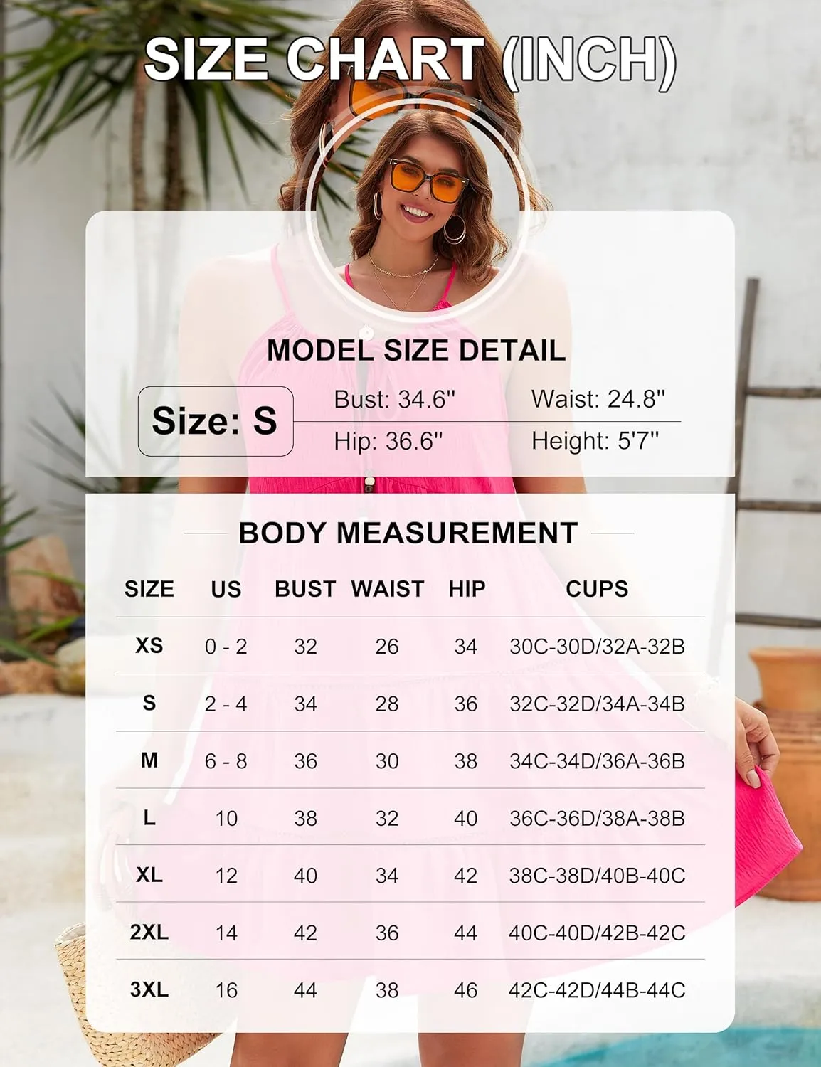 BMJL Womens Bathing Suit Cover Up Flowy Swimsuit Coverups Spaghetti Straps Eyelet Cute Beach Dress Vacation Sundress