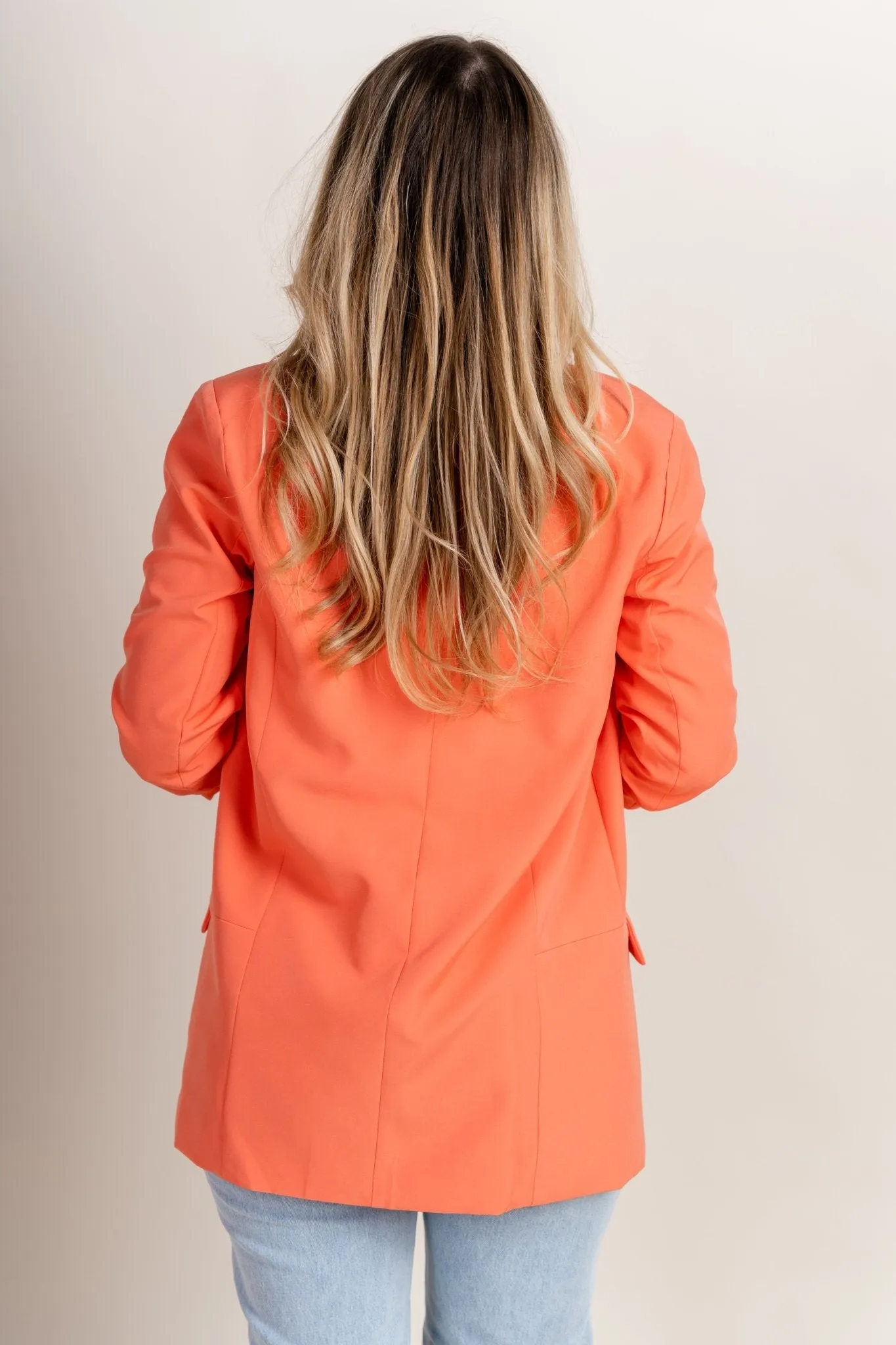 Boyfriend blazer coral