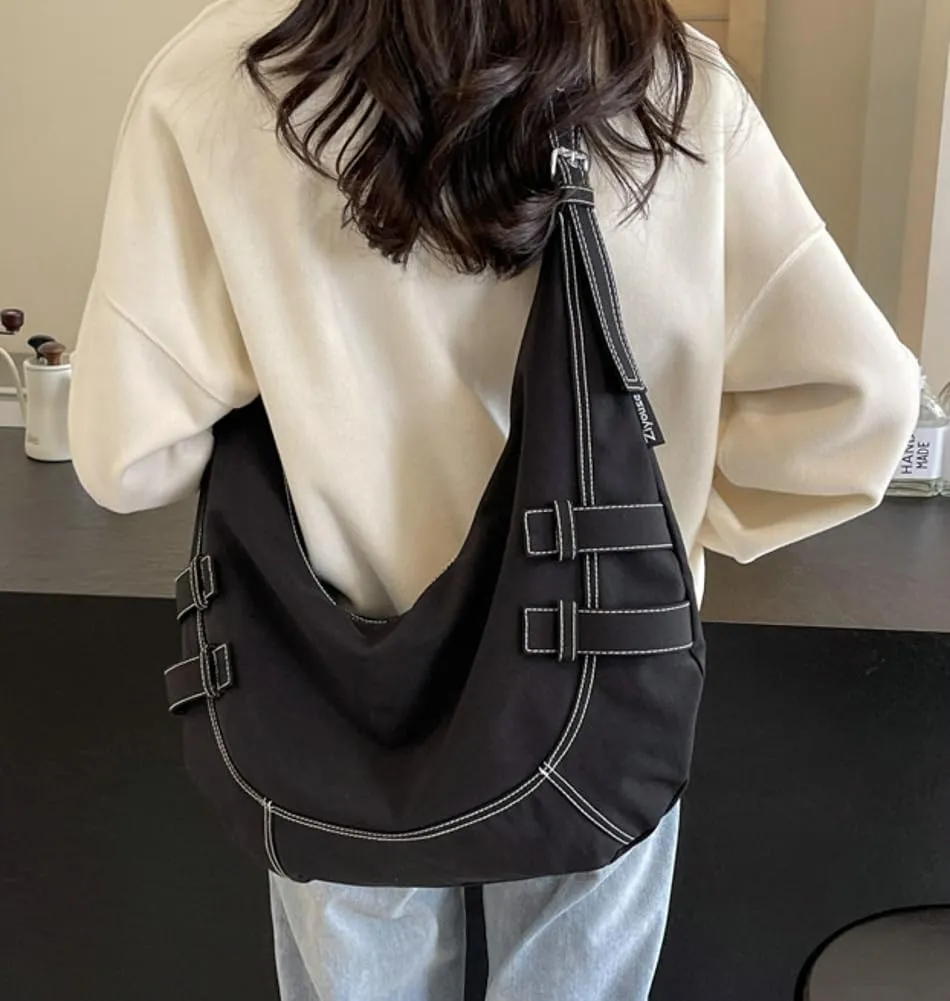 Canvas Crossbody Bag for Women Large Shoulder Tote Handbags Work Handbag Casual Hobo Purse