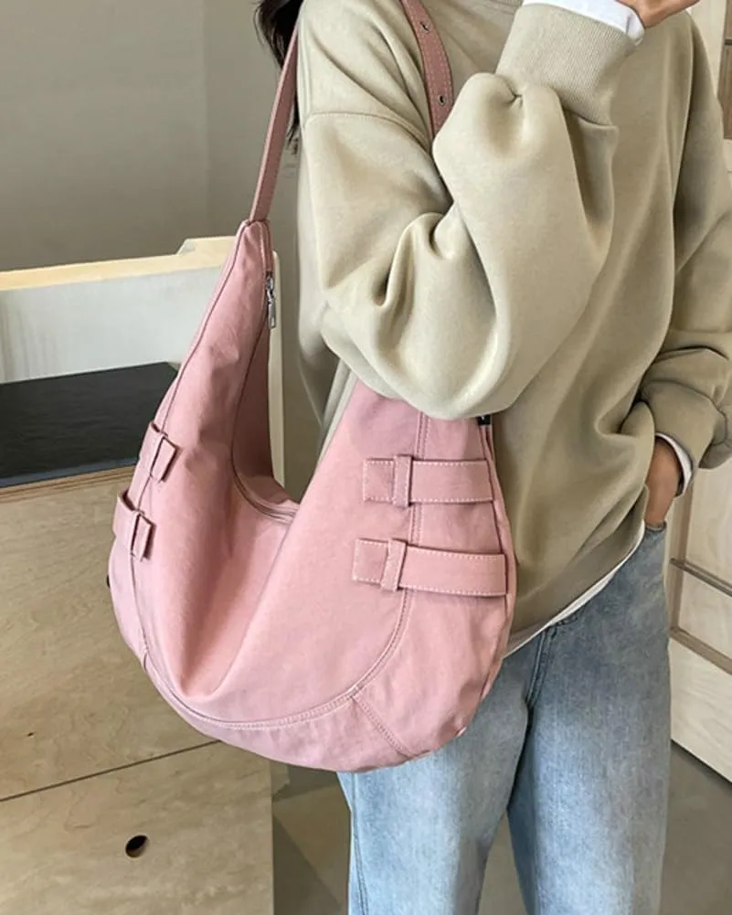 Canvas Crossbody Bag for Women Large Shoulder Tote Handbags Work Handbag Casual Hobo Purse