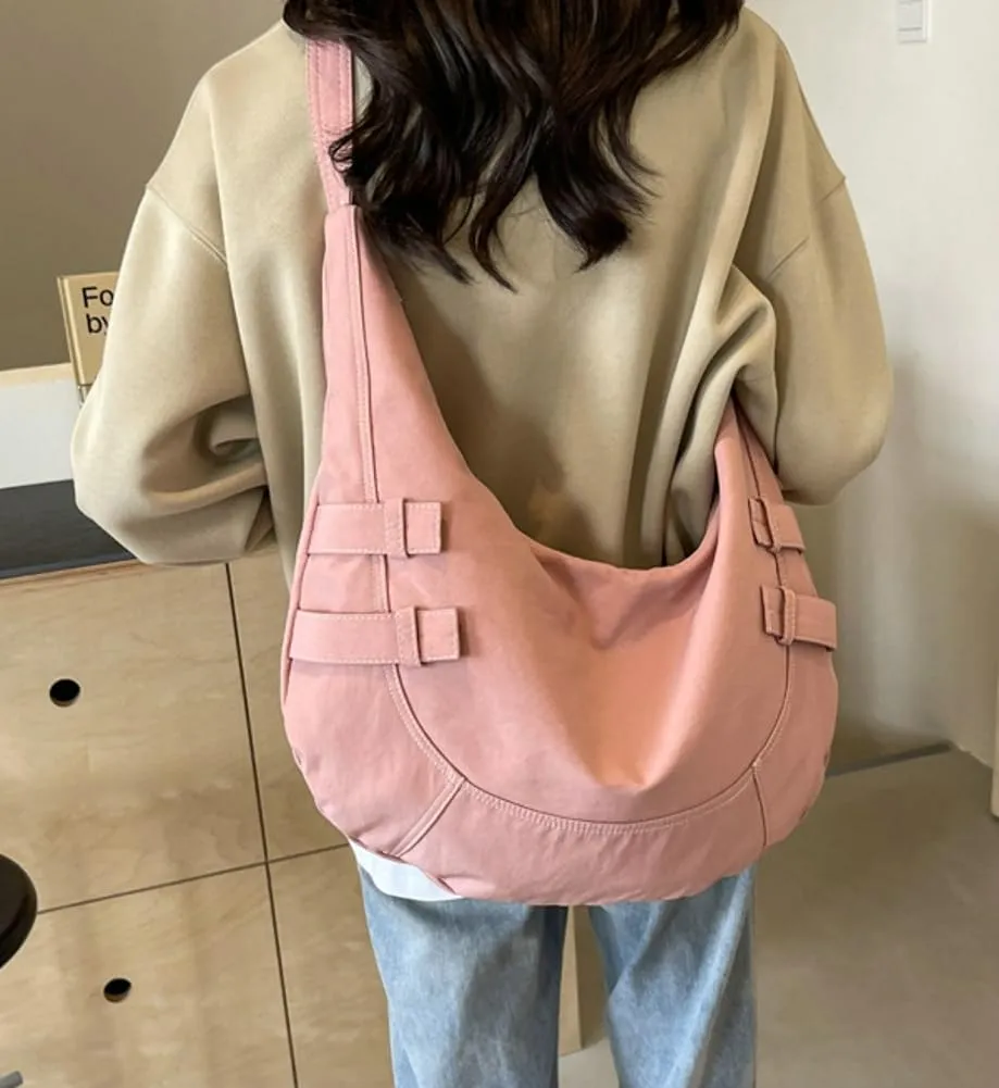 Canvas Crossbody Bag for Women Large Shoulder Tote Handbags Work Handbag Casual Hobo Purse