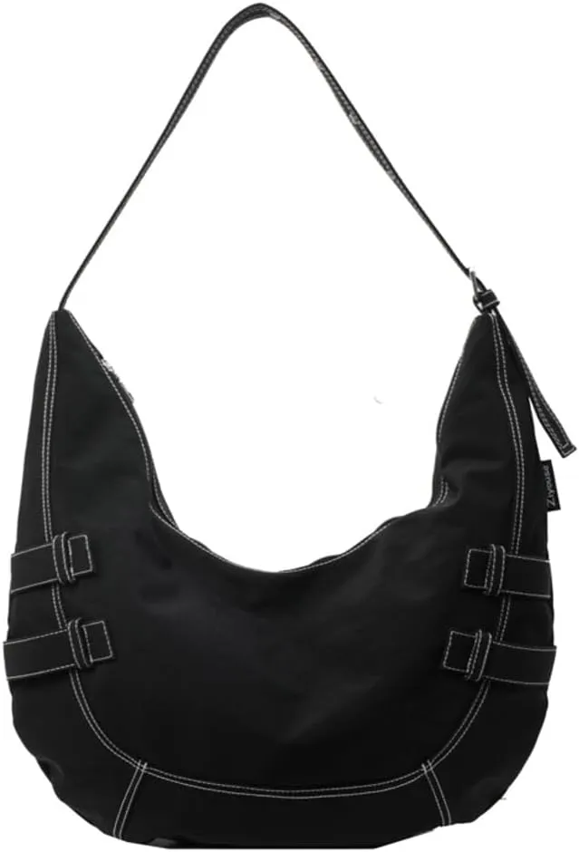 Canvas Crossbody Bag for Women Large Shoulder Tote Handbags Work Handbag Casual Hobo Purse