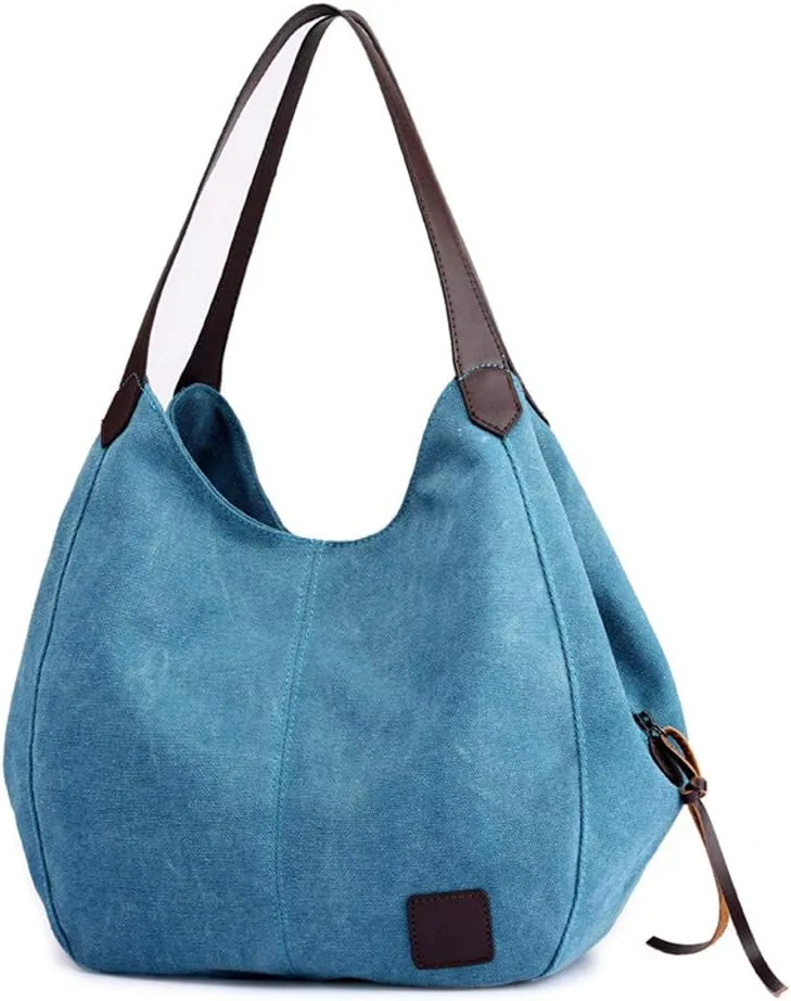 Canvas Hobo Bag Tote Handbag Shopping Shoulder Bag