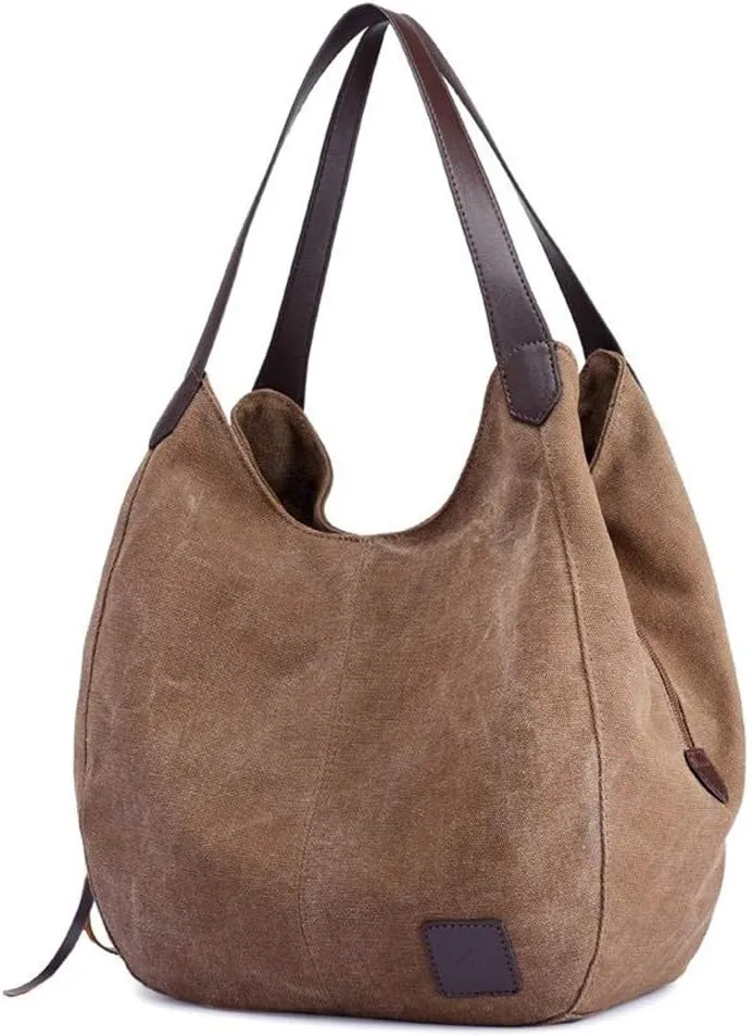 Canvas Hobo Bag Tote Handbag Shopping Shoulder Bag
