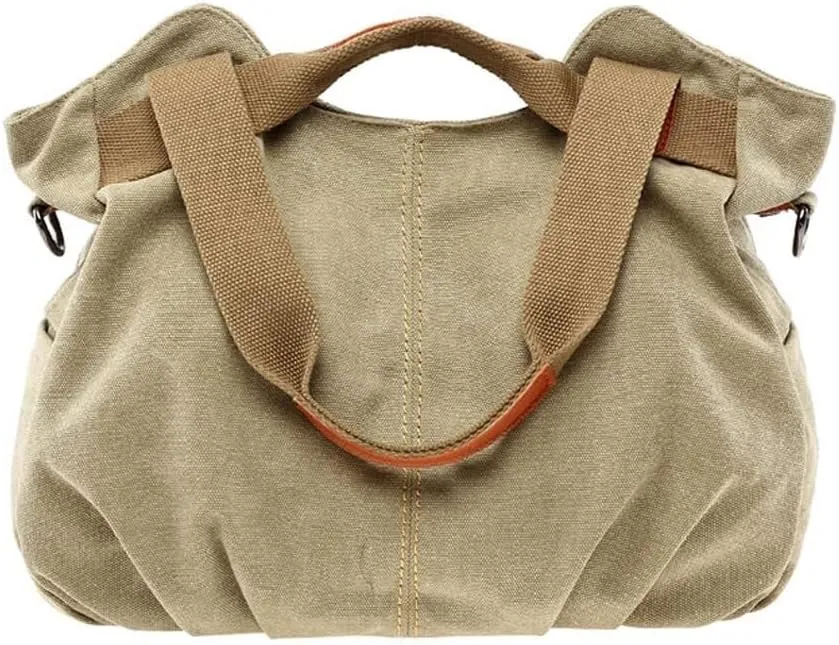 Canvas Hobo Shoulder Purse Retro Large Capacity Handbags Tote Handbag for Women