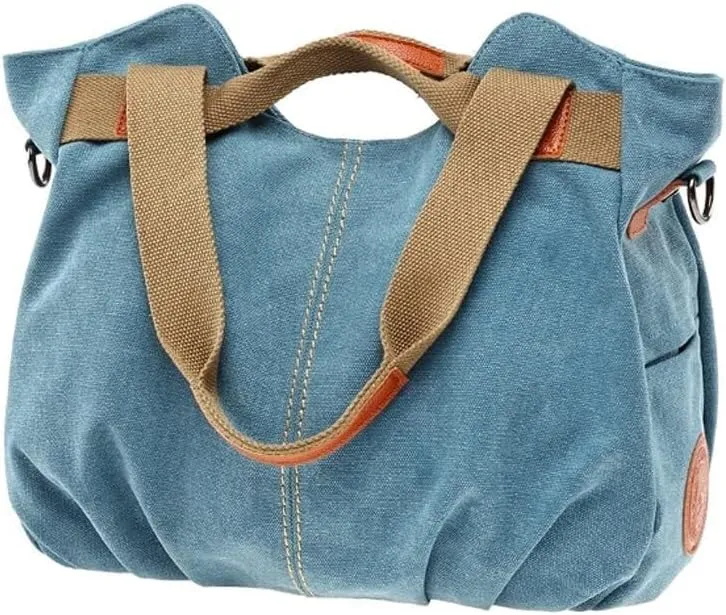 Canvas Hobo Shoulder Purse Retro Large Capacity Handbags Tote Handbag for Women