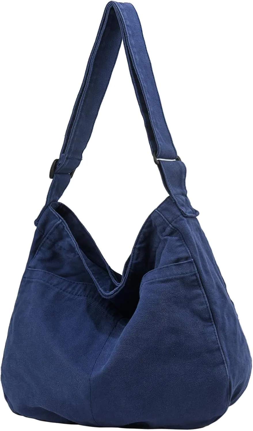 Canvas Tote Bag Casual Hobo Crossbody Shoulder Bag for Women and Men Large Purse Messenger Bag Travel Work