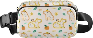 Capybara Cartoon Animals Fanny Packs for Women Hiking Belt Bags Hip Pack Waterproof Crossbody Waist Pack