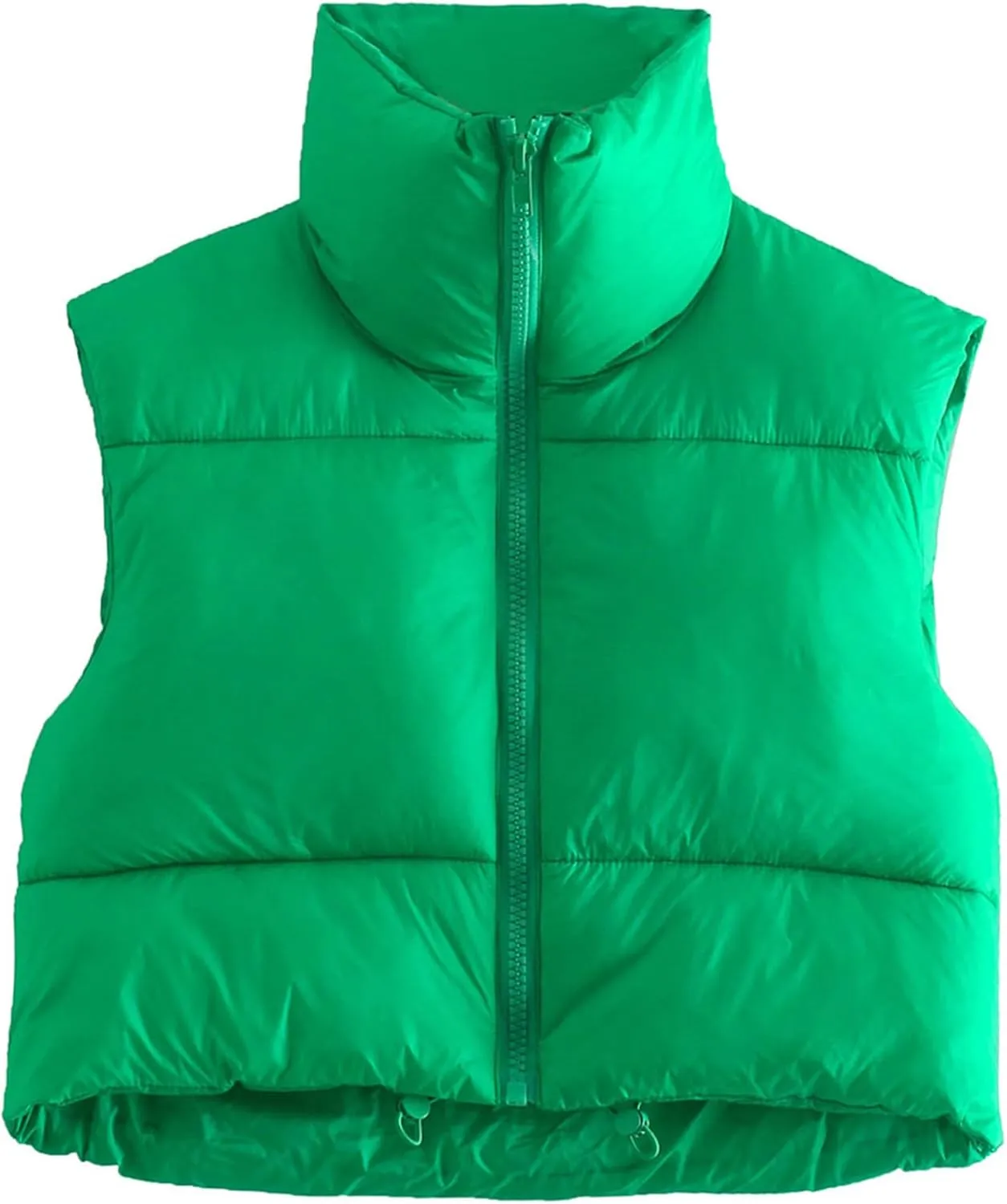 Century Star Cropped Puffer Vest Women's Outerwear Vests Puffy Sleeveless 2024 Quilted Christmas Vest Tops Jackets Coat Zip