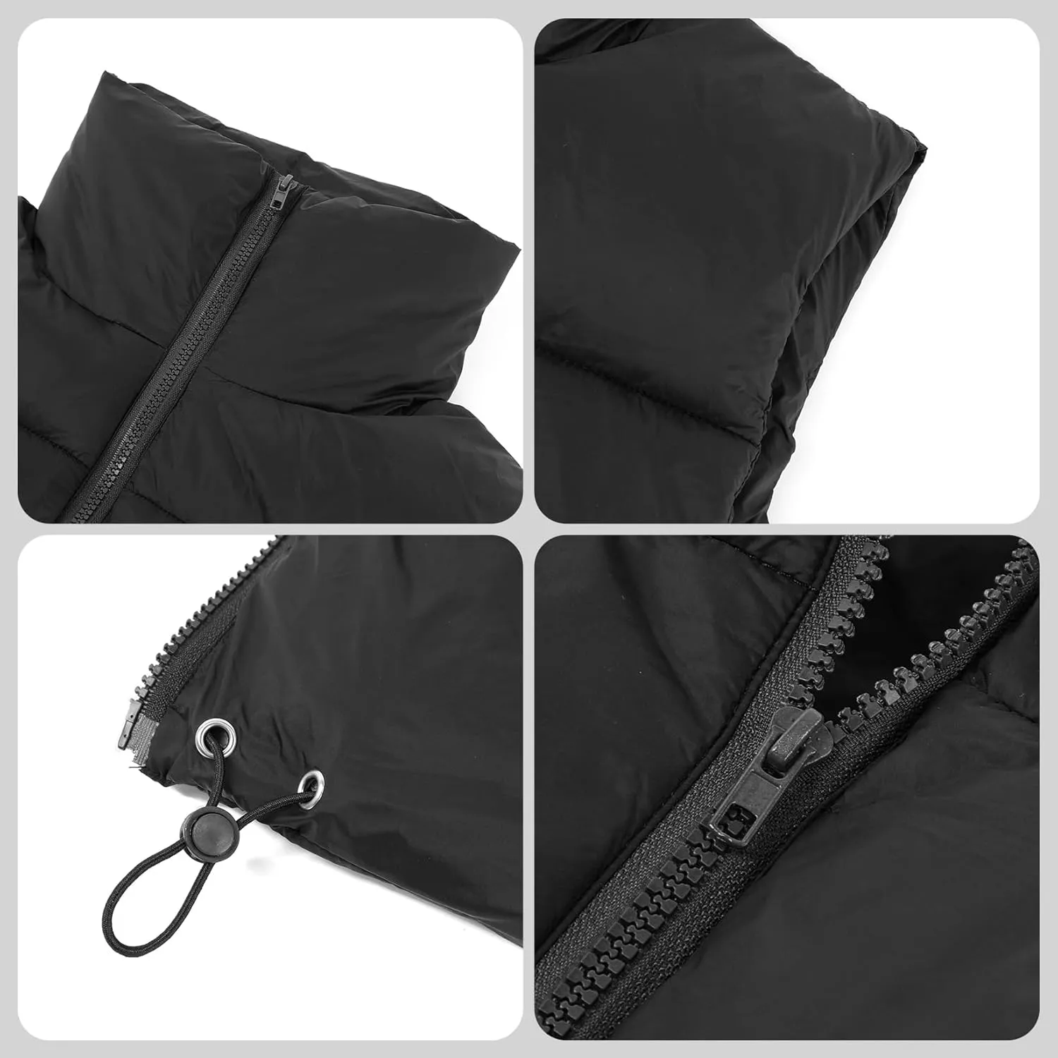 Century Star Cropped Puffer Vest Women's Outerwear Vests Puffy Sleeveless 2024 Quilted Christmas Vest Tops Jackets Coat Zip