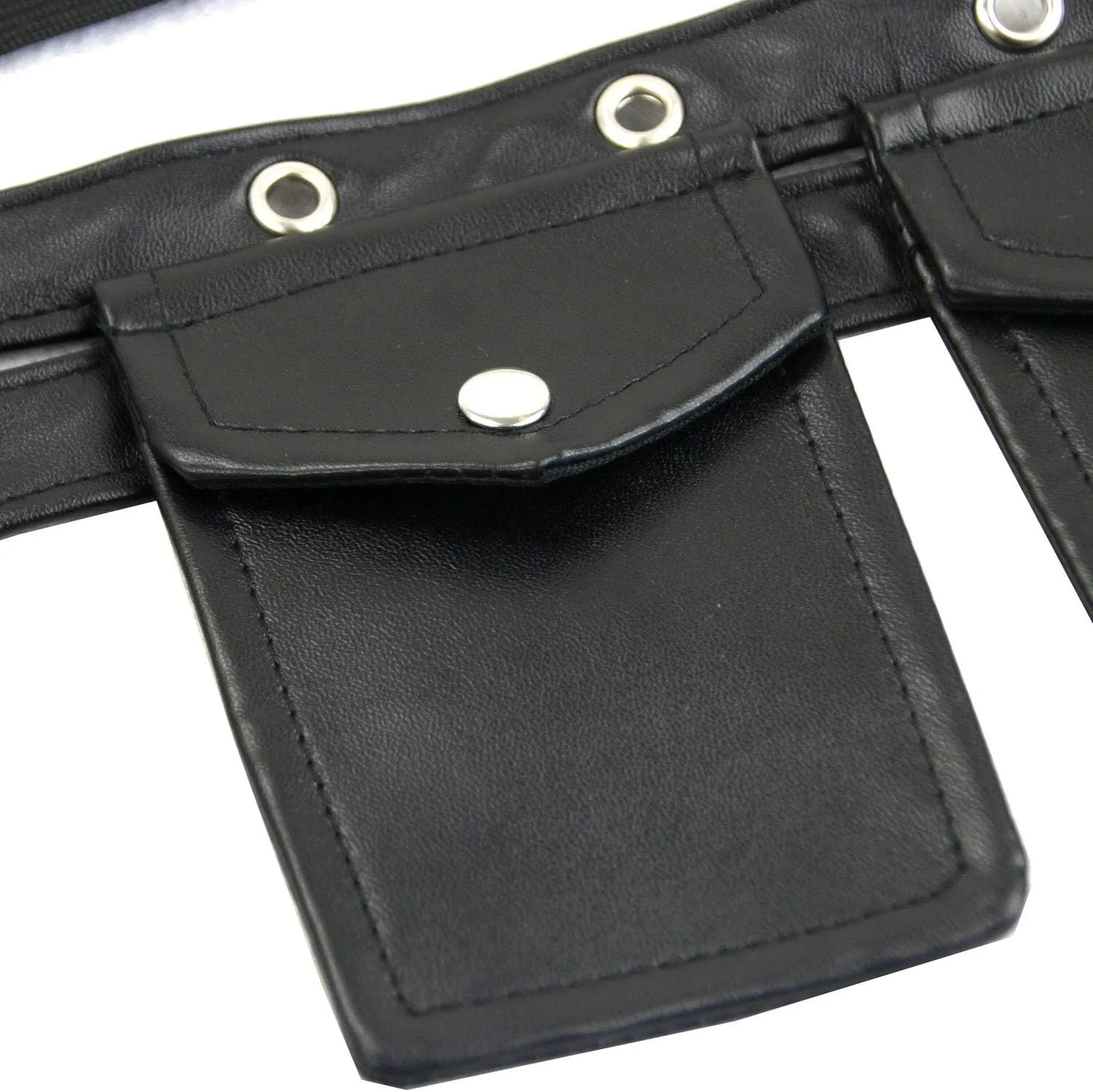 Charmian Women's Steampunk Gothic Leather Pouch Belt Corset Costume Accessories