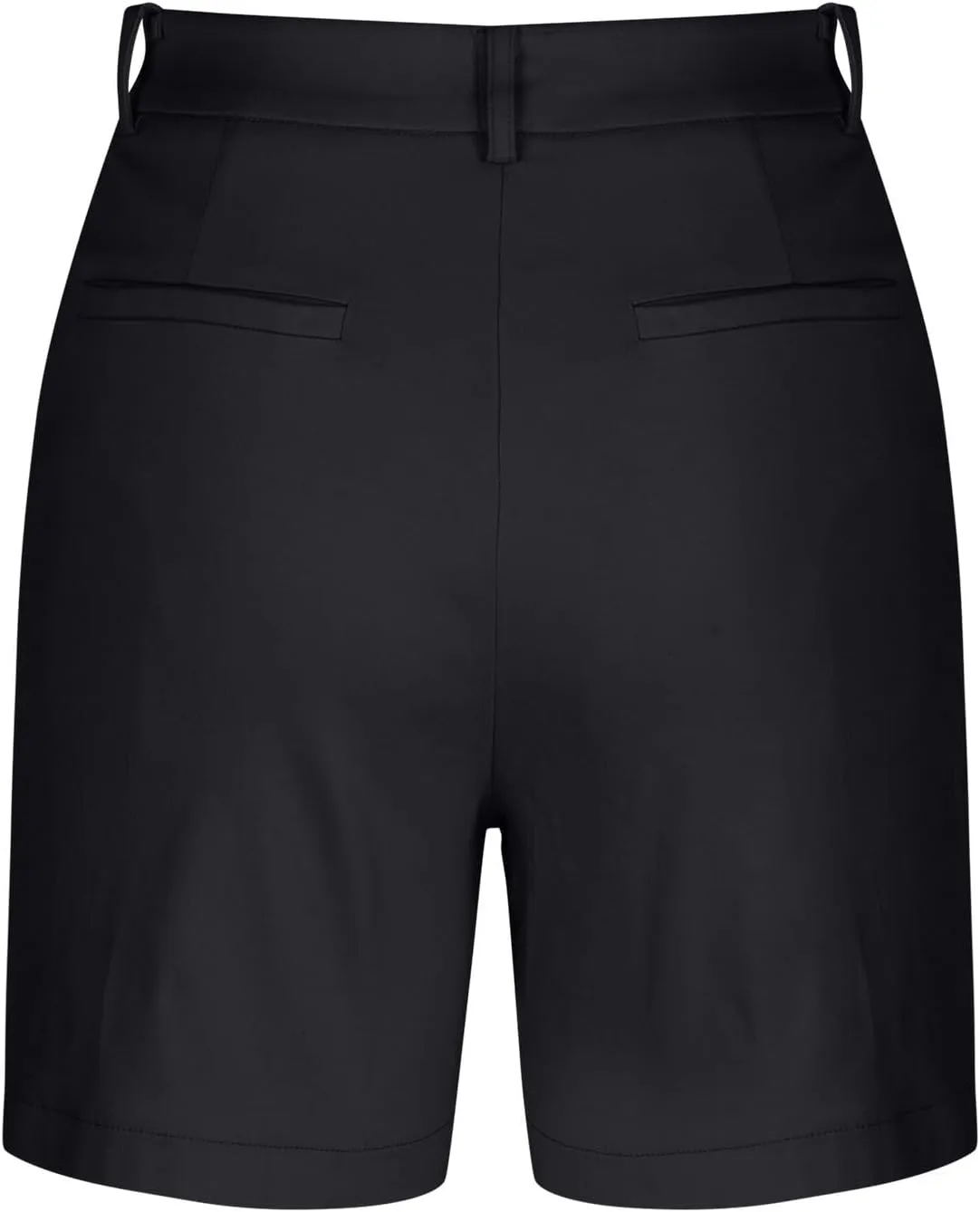 Chino Shorts for Women Comfy Casual Slim Fit Pull On Knee Length Shorts Solid Lounge Bermuda Shorts with Pockets
