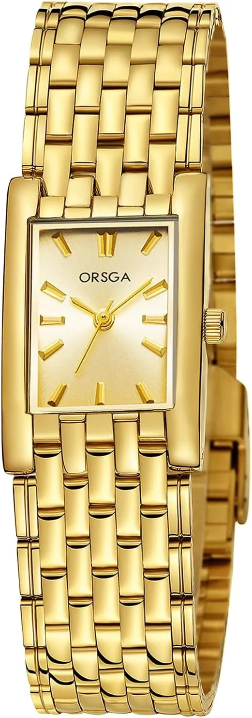 CIVO Vintage Women's Gold Watches: Dainty Analog Quartz Watch - Ladies Square Bracelet Watches for Casual Dress