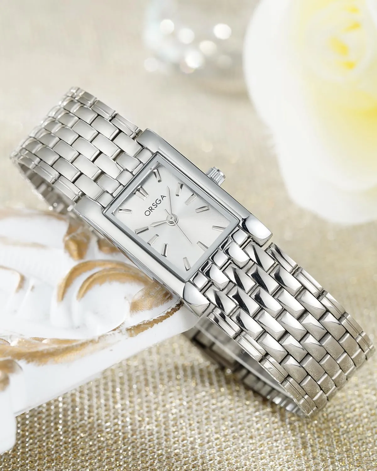 CIVO Vintage Women's Gold Watches: Dainty Analog Quartz Watch - Ladies Square Bracelet Watches for Casual Dress