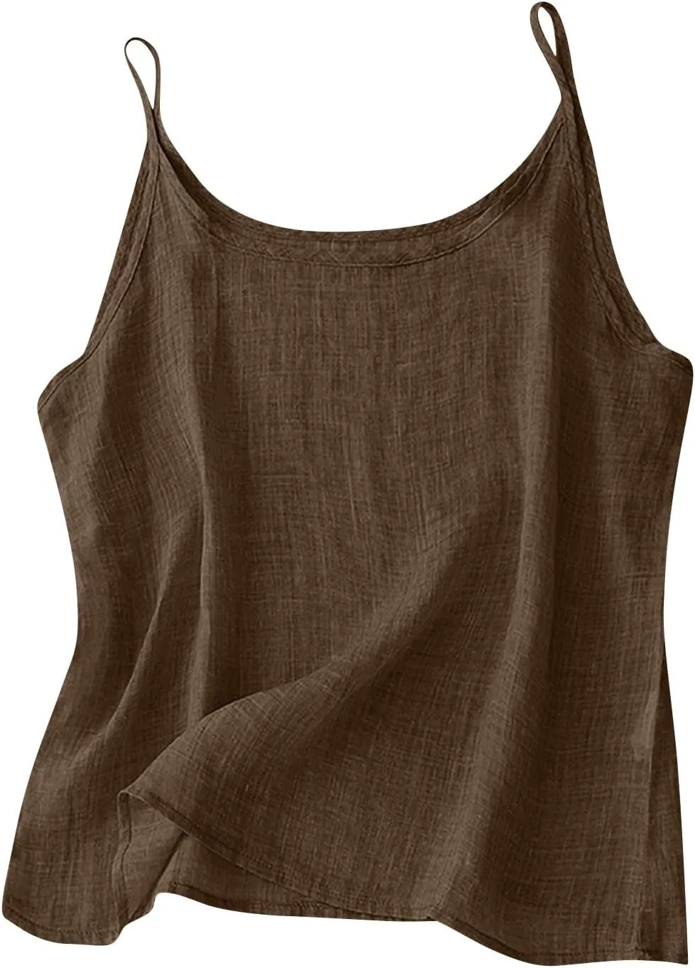 Cotton Linen Tank Tops for Women Spaghetti Strap Loose Fit Camisole Cami Summer 2025 Casual Sleeveless Tops Shirts