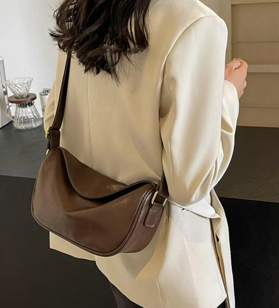 Crescent Crossbody Bag for Women Small Sling Hobos Dumpling Bag with Adjustable Strap