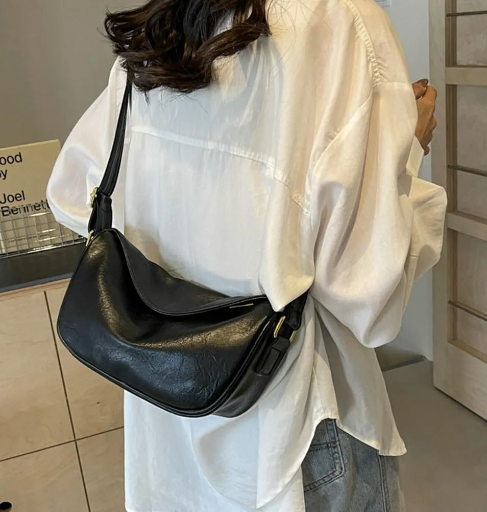 Crescent Crossbody Bag for Women Small Sling Hobos Dumpling Bag with Adjustable Strap