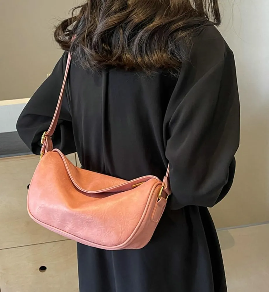 Crescent Crossbody Bag for Women Small Sling Hobos Dumpling Bag with Adjustable Strap