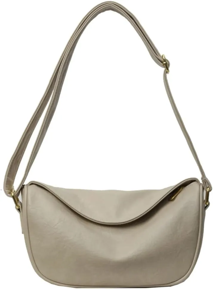 Crescent Crossbody Bag for Women Small Sling Hobos Dumpling Bag with Adjustable Strap