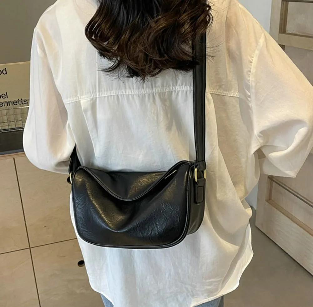 Crescent Crossbody Bag for Women Small Sling Hobos Dumpling Bag with Adjustable Strap